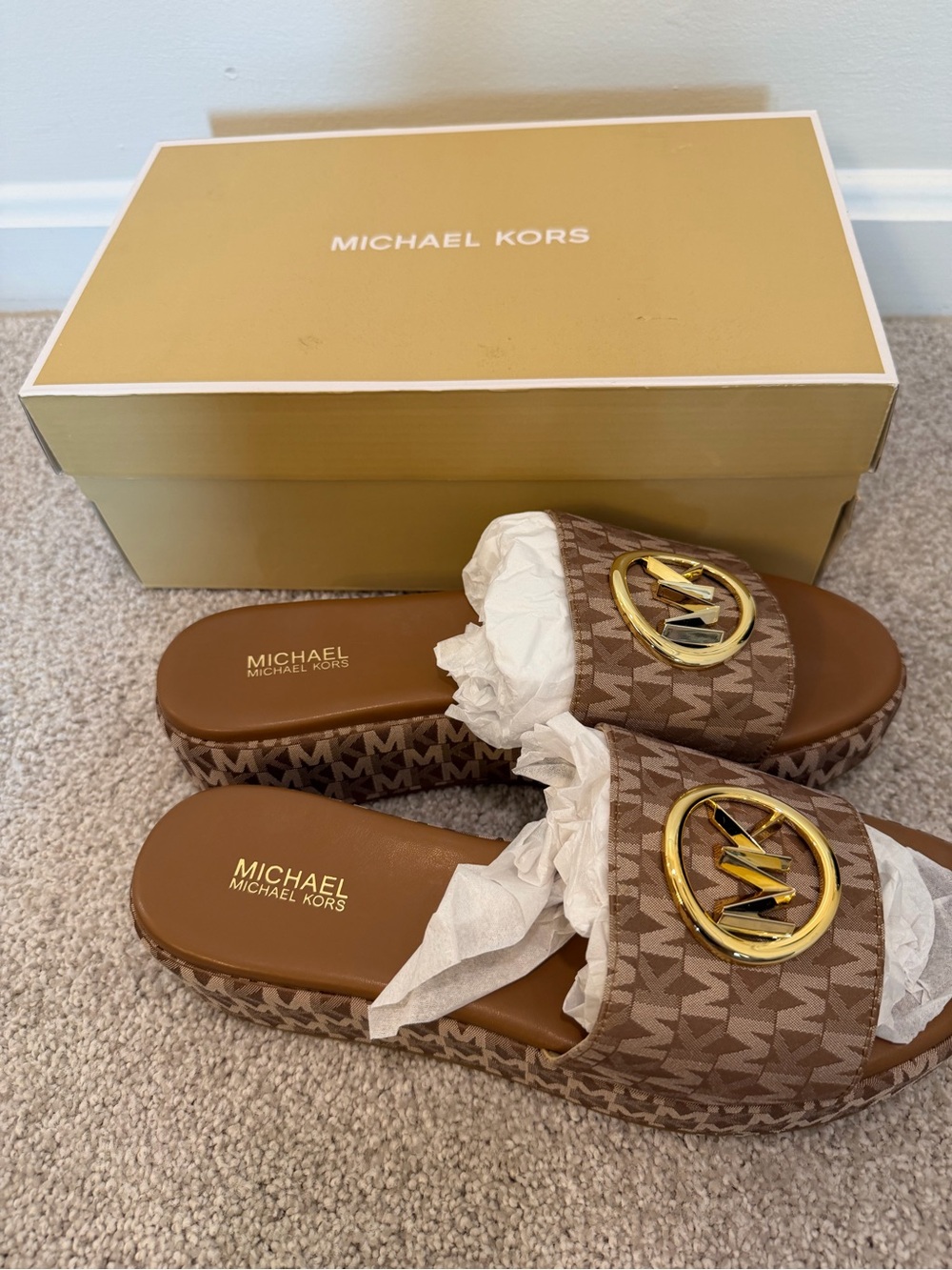 Michael Kors Luggage Tan Shoe Box - Picture 2 of 4